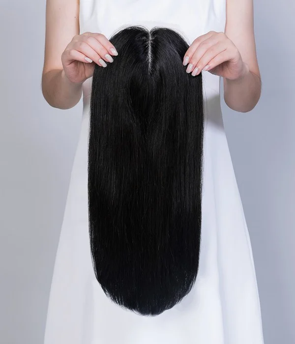HairyAgain© Natural Human Hair Toppers 5x5